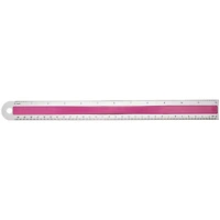 12 Pack: Assorted Westcott® Aluminum Ruler With Finger Grip