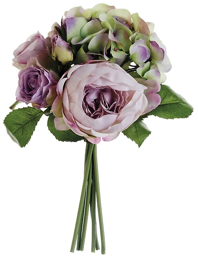 Lavender & Green Hydrangea, Rose & Peony Bouquet