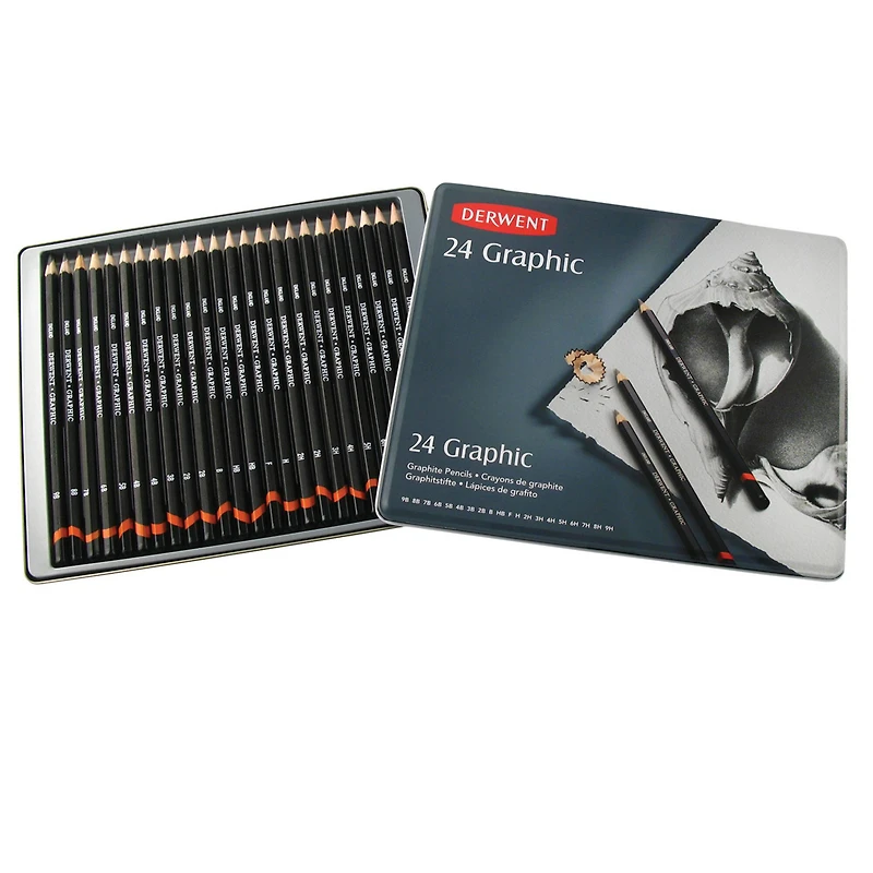 Derwent Graphite 24 Pencil Tin Set