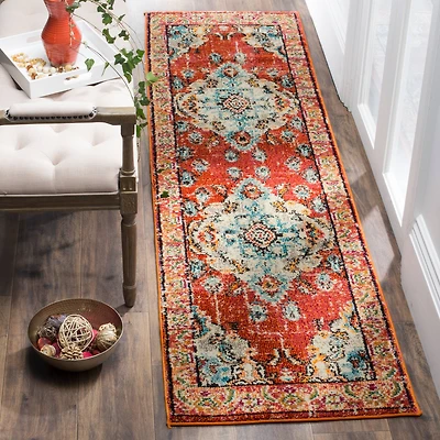 Monaco Border Medallion 2'-2" X 10' Area Rug