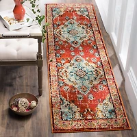 Monaco Border Medallion 2'-2" X 10' Area Rug