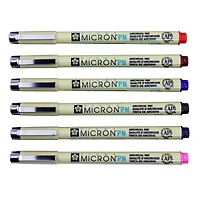Pigma® Micron™ PN Durable Plastic Nib Pen 6 Color Set