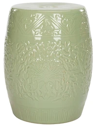 Lotus Garden Stool in Light Green