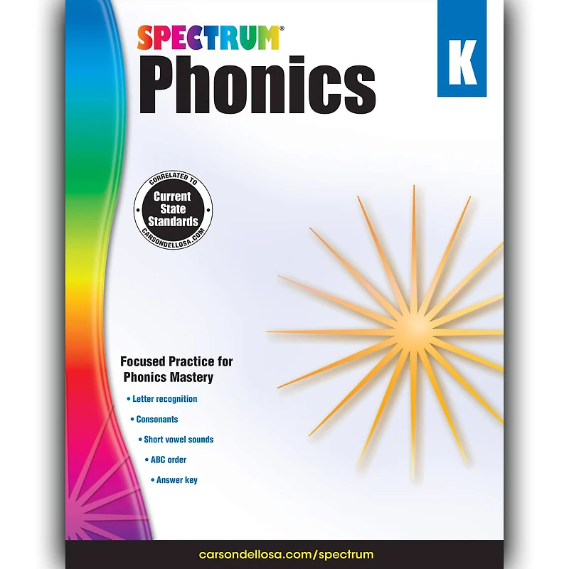 Spectrum® Phonics Workbook, Grade K