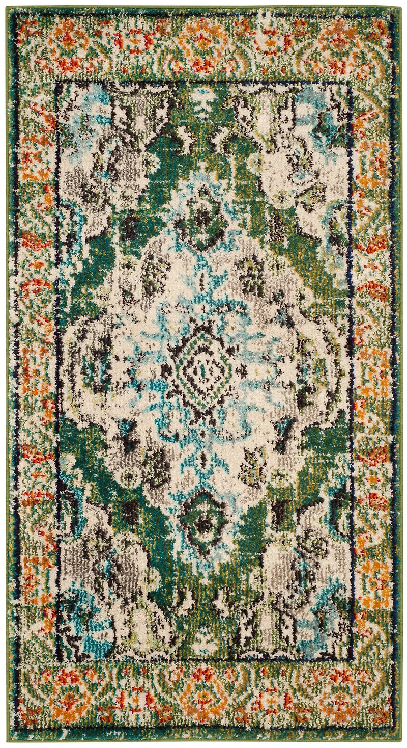 Monaco Border Medallion 2'-2" X 4' Area Rug