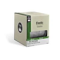 1" White Woven Non-Roll Elastic - 12 Yards
