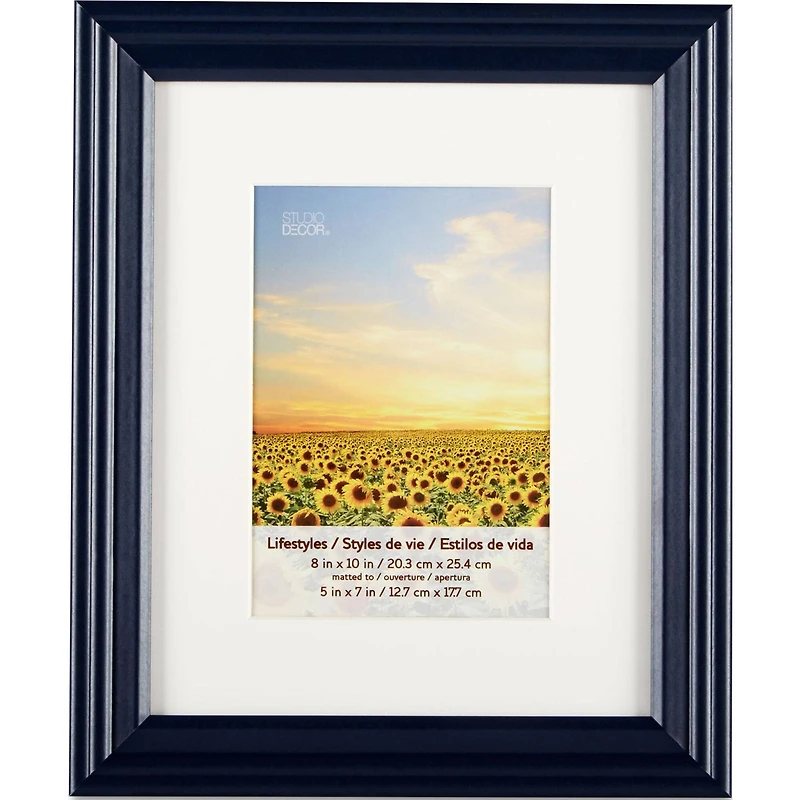 4 Pack Lifestyles 5" x 7" Black Frame with Mat by Studio Décor®