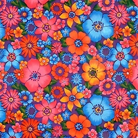 Purple Lluvia de Flores Oilcloth