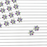 Clear Iridescent Bling Flower Stickers By Recollections™