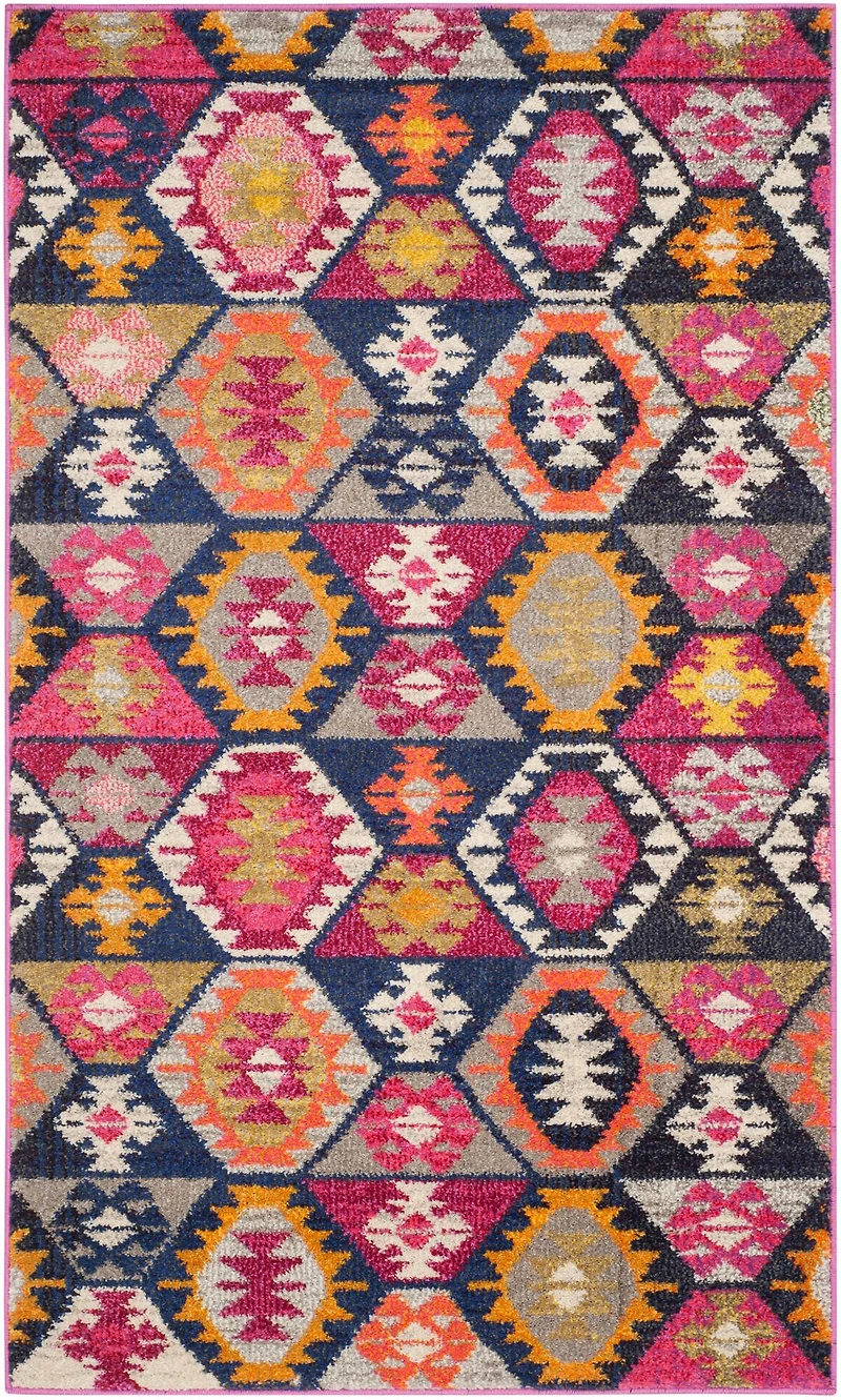 Monaco Boho Tribal 3' X 5' Area Rug