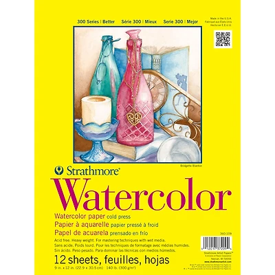 Strathmore® 300 Series Watercolor Paper Pad