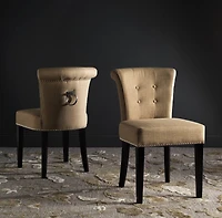 Sinclair Ring Chair Set of 2 in Beige