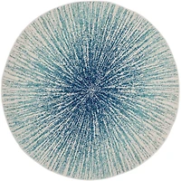 Evoke Burst 3' X 3' Round Area Rug
