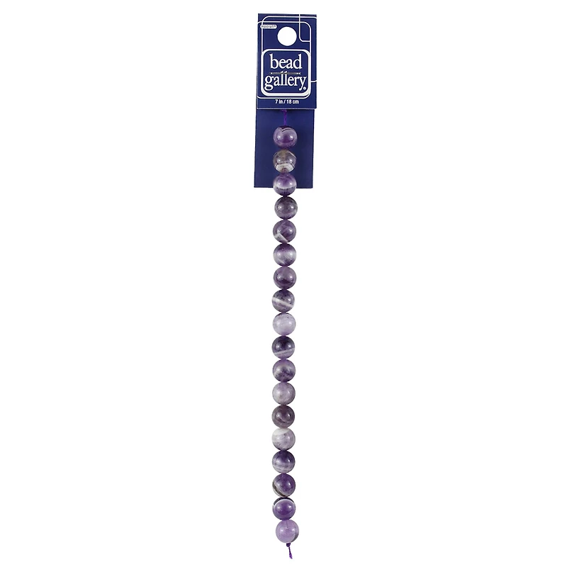 12 Pack: Amethyst Round Beads, 10mm by Bead Landing™