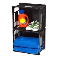 Iris® Black Letter/Legal File Crate, 3 Pack