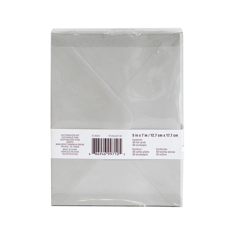 Painted Floral Flat Cards & Envelopes by Recollections™, 5" x 7"