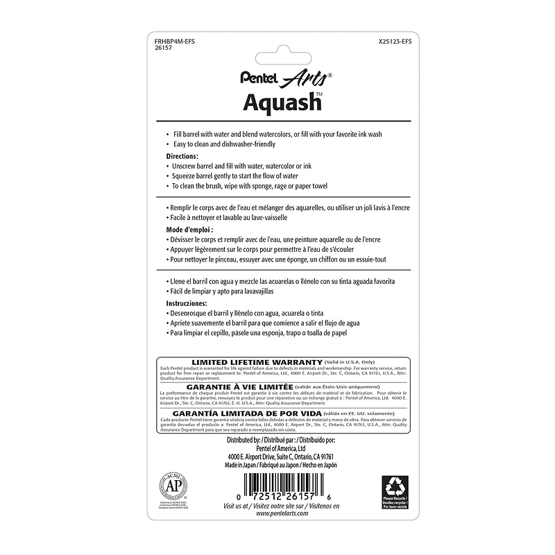 Pentel Arts® Aquash™ Water Brushes, 4ct.