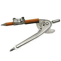 Ball Bearing Compass with Safety Point & Golf Pencil, Pack of 12