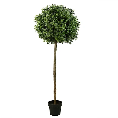 5ft Two Tone Green Artificial Murraya Ball Potted Topiary