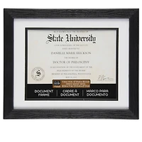 Black 8.5" x 11" Document Frame with Mat by Studio Décor®