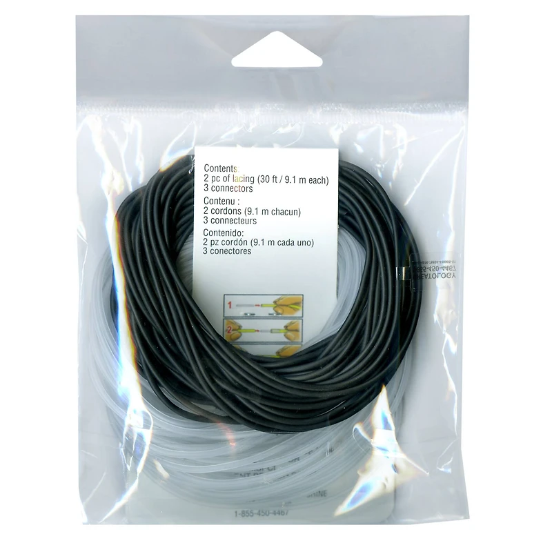 Black & Frost Pony Bead Lacing by Creatology™