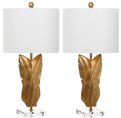 Aerin Wings Table Lamp Set in Gold