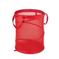 Honey Can Do 23.5" Red Large Mesh Pop Open Hamper 