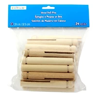 12 Packs: 24 ct. (288 total) Wood Doll Pins by Creatology™
