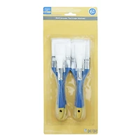 12 Packs: 6 ct. (72 total) Necessities™ White Synthetic Flat Brush Set by Artist's Loft™