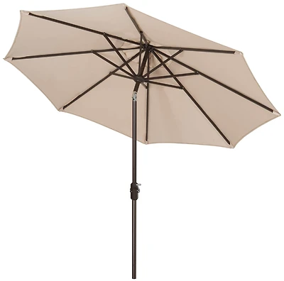 Ortega 9 Ft Crank Umbrella in Beige