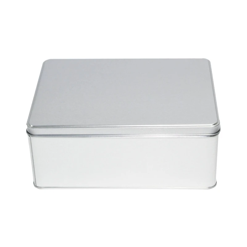 Medium Square Silver Tin Container By Celebrate It™