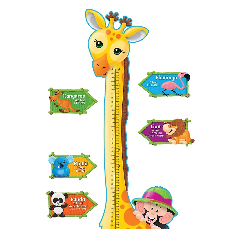 Trend Enterprises Giraffe Growth Chart Bulletin Board Set