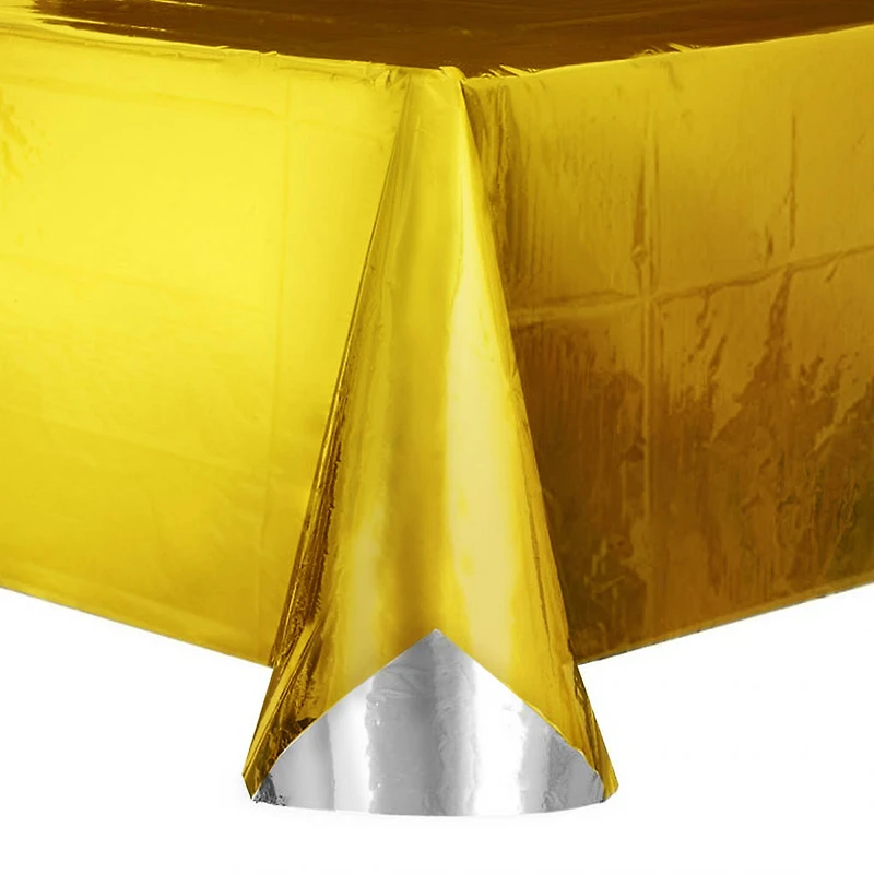 9ft. Reversible Gold & Silver Foil Table Cover by Celebrate It™