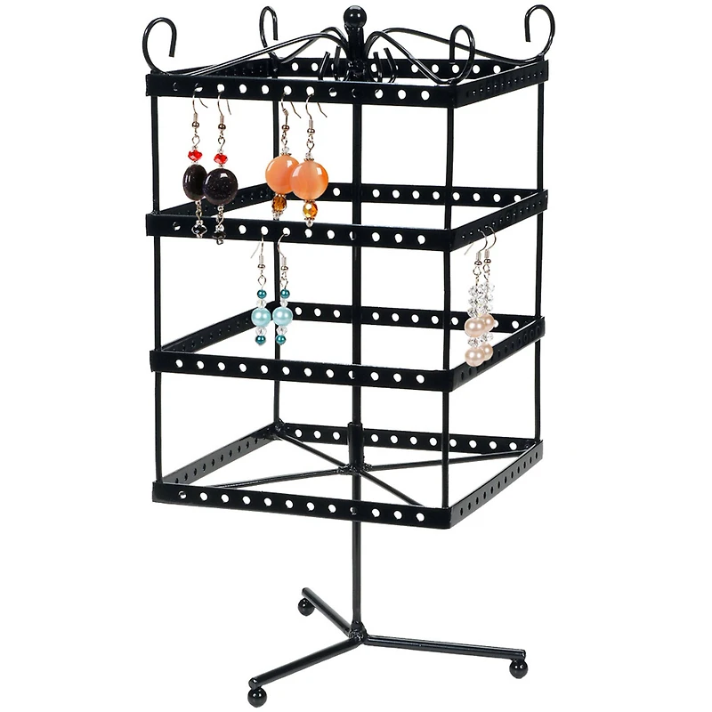 Black Metal Spinning Earring Rack by Bead Landing™