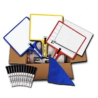 KleenSlate® Dry Erase Board Paddle Classroom Kit, 12 Pack