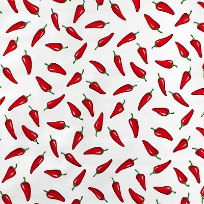 Red/White Chiles Oilcloth