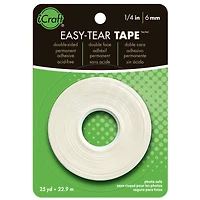 24 Pack: iCraft® Easy-Tear Tape™, 1/4"