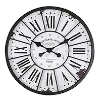 Hello Honey® Round Wall Clock, Black