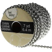 6 Pack: 7yd. Rhodium Curb Chain Spool by Bead Landing™