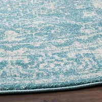 Evoke Tribe Border 3' X 3' Round Area Rug