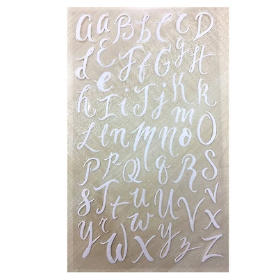 White Glitter Alphabet Stickers by Recollections™