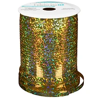 100yd. Holographic Gold Curling Ribbon By Celebrate It™