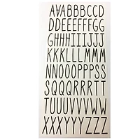 Black Narrow Alphabet Stickers by Recollections™