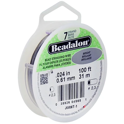 Beadalon® 7 Strand Bright Bead Stringing Wire, 0.024"