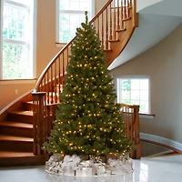 ft. Pre-lit North Valley Spruce Full Artificial Christmas Tree