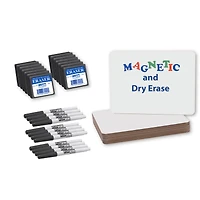 Magnetic Dry Erase Board, Set of 12