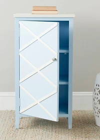 Cary Cabinet in Light Blue & White