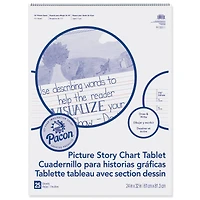 Pacon® Picture Story Chart Tablet, 24" x 32", 25 Sheets