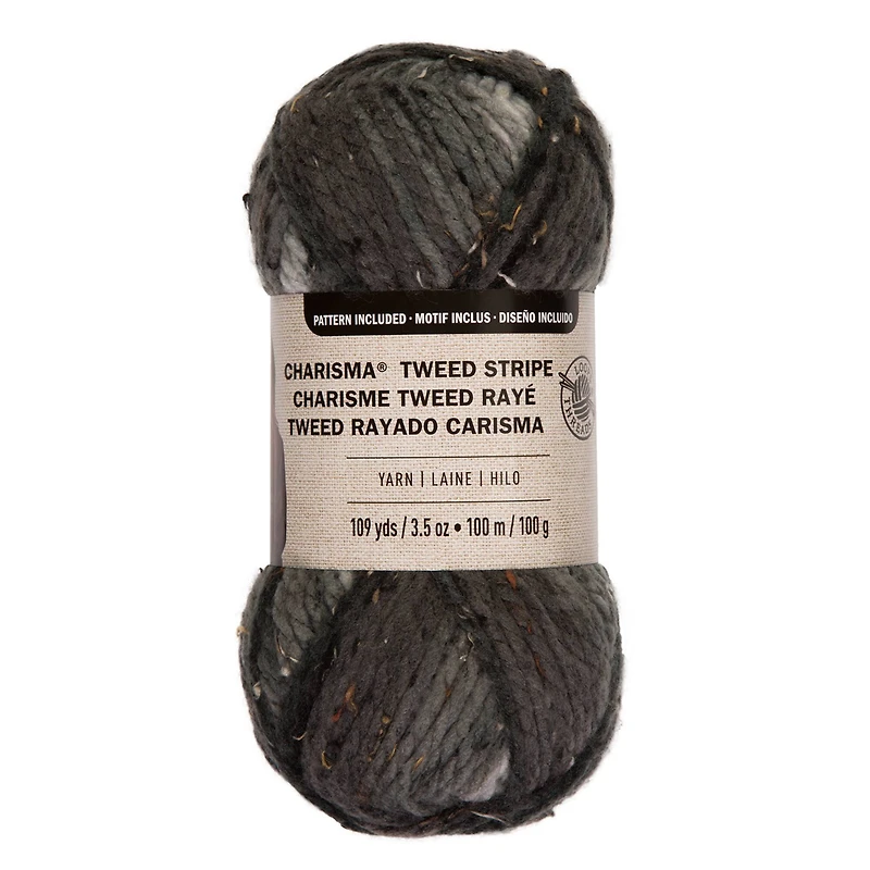 Charisma® Tweed Stripe Yarn by Loops & Threads