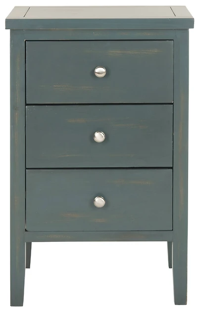 Deniz End Table in Dark Teal